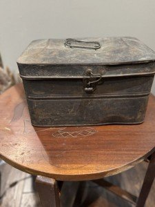 Vintage Steel Coal Miners Lunch Pail Bucket