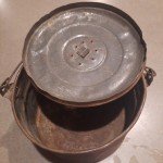Vintage Coal Miner Tin Lunch Pail Bucket