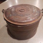 Vintage Coal Miner Tin Lunch Pail Bucket