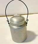 Vintage Aluminum Coal Miners Lunch Pail Bucket