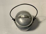 Vintage Aluminum Coal Miners Lunch Pail Bucket