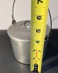 Vintage Aluminum Coal Miner Lunch Bucket Pail