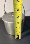Vintage Aluminum Coal Miner Lunch Bucket Pail