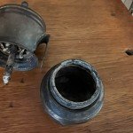 Vintage JUSTRITE Brass Carbide Miner Cap Lamp