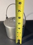 Vintage Aluminum Coal Miner Lunch Bucket Pail
