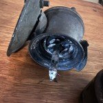 Vintage JUSTRITE Brass Carbide Miner Cap Lamp
