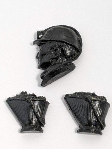 Vintage Coal Miner Bucket Coal Carved Magnets