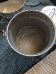 Vintage Coal Miners Lunch Bucket with Wooden Handle