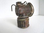Vintage Brass Justrite Carbide Lamp for Miners