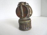 Vintage Brass Justrite Carbide Lamp for Miners