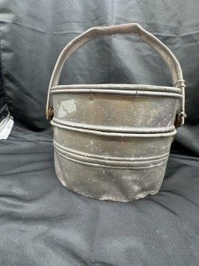 Buckeye Vintage Tin Coal Miner Meal Bucket