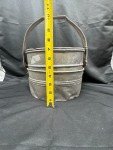 Buckeye Vintage Tin Coal Miner Meal Bucket