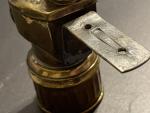 Justrite Carbide Coal Miner's Light Lamp - Antique Brass