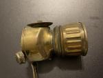 Justrite Carbide Coal Miner's Light Lamp - Antique Brass