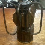 Vintage JUSTRITE Brass Carbide Coal Miner Lamp