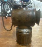 Vintage JUSTRITE Brass Carbide Coal Miner Lamp
