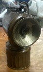 Vintage JUSTRITE Brass Carbide Coal Miner Lamp