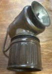 Vintage JUSTRITE Brass Carbide Coal Miner Lamp