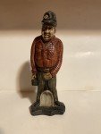 Coal Miner Figurine with Shovel and Lunch Bucket