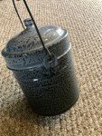 Antique Coal Miners Graniteware Lunch Bucket
