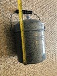 Antique Coal Miners Graniteware Lunch Bucket