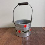Leyse Aluminum MSA Vintage Coal Miner Bucket