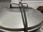 Vintage Aluminum Coal Miner's Lunchbox Bucket Set