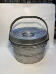 Vintage Aluminum Coal Miner Lunch Pail Set