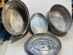 Vintage Aluminum Coal Miner Lunch Pail Set