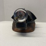 1930s Turtle Shell Cap Hat with Head Lamp