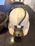 Vintage Koehler Wheat Electric Miner Cap Lamps - 2 Set