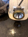 Vintage Koehler Wheat Electric Miner Cap Lamps - 2 Set
