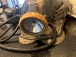 Vintage Koehler Wheat Electric Miner Cap Lamps - 2 Set