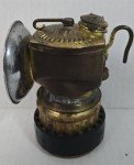 Vintage Coal Mining Brass Carbide Lamp & Tools