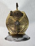 Vintage Coal Mining Brass Carbide Lamp & Tools
