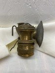 Brass Carbide Lamp for Coal Miners - Antique