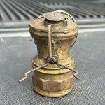 Vintage Brass Carbide Headlamp for Coal Miners