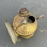 Vintage Brass Carbide Headlamp for Coal Miners