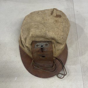 Underground Mining Cap for Carbide or Oilwick Lamps
