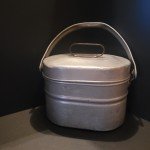 Vintage Coal Miners Aluminum Lunch Pail with Handles