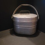 Vintage Coal Miners Aluminum Lunch Pail with Handles