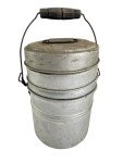 Vintage 4-Piece Aluminum Coal Miner's Lunch Set