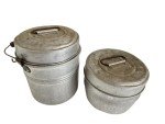 Vintage 4-Piece Aluminum Coal Miner's Lunch Set