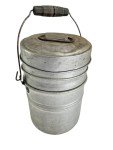 Vintage 4-Piece Aluminum Coal Miner's Lunch Set