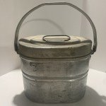Vintage Coal Miners Oval Lunch Pail with Handles