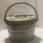 Vintage Coal Miners Oval Lunch Pail with Handles