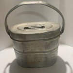 Vintage Coal Miners Oval Lunch Pail with Handles
