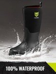 Men's Waterproof Rubber Coal Mining Work Boot, Size 11