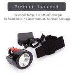 Yongkist Waterproof Rechargeable LED Mining Headlamp