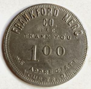 Frankford Coal Mining Scrip Token - Dayton, Ohio